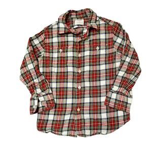 Crewcuts Flannel Button Up Shirt Size 3